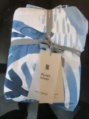 West Elm Scandi Garden Duvet Cover full queen New w tags
