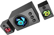 Elegant Wooden Multimedia Subwoofer Soundbar Led Lighting for Pc Laptop Tv and Phone