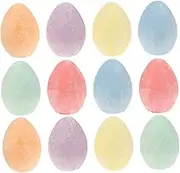 TOYANDONA Painting Chalks on Chalkboard Eggs-shaped Chalk Set by 12pcs Easy to Use Great for Little Friend's Artistic Play