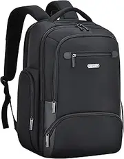 Lizbin Travel Laptop Backpack, Business Laptop Backpack, Water Resistant Travel Backpack for Women & Men, College Backpack Computer Backpack, Large Travel Backpack, Fits 15.6 Inch Notebook (Black)