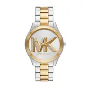Michael Kors Slim Runway Three-Hand Two-Tone Stainless Steel Watch MK4735 Multicolour
