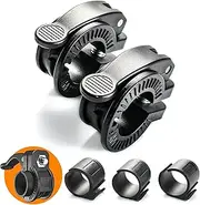 ZY-HUAN Mini Barbell Clamps, Adjustable Size Dumbbell Clasp, 30 mm, 28 mm, 25 mm, 23 mm, Quick Release Weight Clips, Quick Release Barbell Bar for Crossfit, Weightlifting, Professional Training