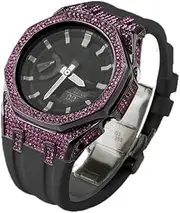 [Generic] 3rd 4rd Rubber Strap For Kit Gen3 Metal Steel Diamond Case Bezel Modification For GA-2100/2110 Strap