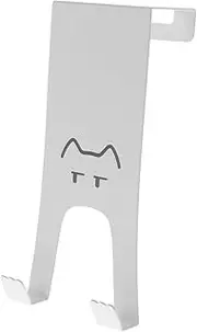 HOMOCONO over The Door Hook Organizer Space-saving Hanger for Bathroom Kitchen Punch Installation for Towels Clothes Hats and Accessories Compact Design for Spaces