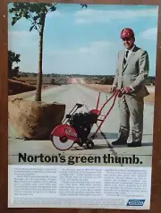 1966 Clipper Manufacturing Co. Concrete Saw Man Hardhat Photo Vintage Print Ad