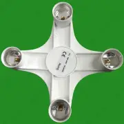 1x B22 to 4E27 Light Bulb Holder Adaptor Studio Photography Socket Splitter