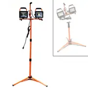 Dual Head 40W 3200 Lumen LED COB FLOOD WORK LIGHT STAND TELESCOPING TRIPOD