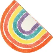 BESPORTBLE Box Rainbow Cat Litter Mat Non Slip Design for Cats Soft and Durable Litter Box Mat Versatile Cozy Texture