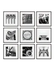 [Cooper & Co] Square Frame Pack Of 9 in Black