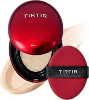TIRTIR Mask Fit Red Cushion Foundation | Full coverage, Weightless, Skin fit, Satin Glow Finish, Korean Makeup Cushion Foundation (#17N Vanilla, 0.63 Fl Oz)