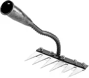Teeth Carbon Steel Garden Weeding Rake,Iron Weeding Rake,Gardening Hand Cultivator,Hand Claw for Courtyard Backyard Lawn