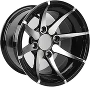 12 Inch Atv Wheel Rim, Crafted From High Strength Aluminum Alloy, Atv Wheel Rim for Go Karts, Off Road Vehicles and Carts, Ensuring Precise Fit and Exceptional Driving Experience