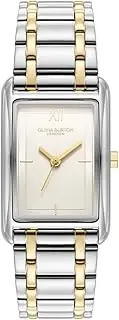 [Olivia Burton] Grove Stainless Steel & IP Thin Gold Steel Silver White Dial Women's Watch
