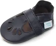 [Dotty Fish] Girls Soft Leather Baby T-bar Shoes First Walking Shoes