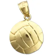 14K Gold Volleyball Charm