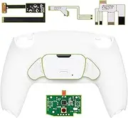 eXtremeRate White Back Paddles Programable Rise 2.0 Remap Kit for PS5 Controller, Upgrade Board & Redesigned Back Shell & Back Buttons Attachment for PS5 Controller - Controller NOT Included