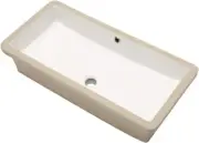 28" Rectangular Undermount Ceramic Bathroom Sink | White | New