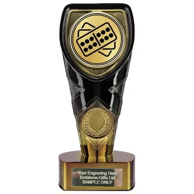 Double Six Domino Award (FC12) 150mm Trophy Engraved Free