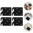 4 Pcs Flat Bed Hook Furniture Accessory Rail Plates Side Brackets