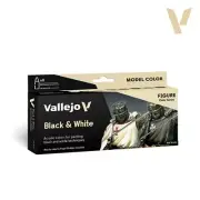 Black & White by Angel Giraldez 8 colors set 70151 VALLEJO
