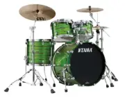 TAMA Star Walnut/Birch Lacquer Shell Kit 4 Pieces - Lacquer Shamrock