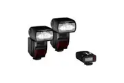 x2 Hahnel Modus 600RT Pro Speedlight Flashgun Camera Flash Kit For Canon/Sony