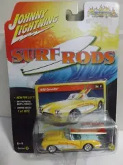 Johnny Lightning Surf Rods Street Freaks Yellow 1958 Corvette with Surfboards