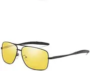 [Ymall] Men's casual Lightweight Premium Polarised Aviator Sunglasses 6 Colour Options Spring Hinges Anti-Glare Lens everyday Traval Fishing Driving Eyewear
