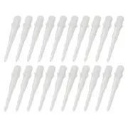 50Pcs Plastic Dart Tips,Game 2BA Thread Soft Darts Tip White