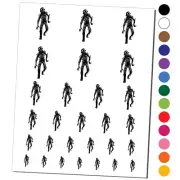 Creepy Scary Zombie Shambling Halloween Monster Undead Temporary Tattoo Set