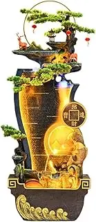 Water Fountain Outdoor Flowing Water Wealth Ornament - A Circulating Water Fountain for Feng Shui Wheel, Standing Floor Fountain for Living Room, A Company Grand Opening Ceremonies Outdoor Fo