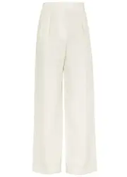 The Row Antone Wide-leg Linen Trousers - Off White - 8 (UK12 / M) 8 (UK12 / M)