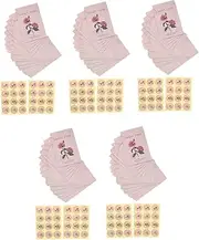 Respicefinem 120Pcs Seed Envelopes Multifunctional Self Adhesive Packet Envelopes with Cute Flowers Stickers for Coin Storage and Other Purposes Ideal for Weddings Parties