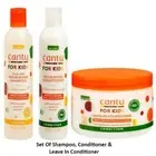Cantu Care for Kids Nourishing Shampoo & Conditioner & Leave In conditioner Set