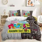 I Love Music/Christmas Gift/Doona Cover/Double-sided Pillowcase/Bedding Set
