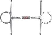 AK Full Cheek Rotary Double Copper Roller Snaffle Horsebit Riding Bit AKRS-2612