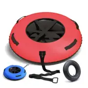 Danrelax 44/47 in Heavy-Duty Snow Tube, Towable Snow Tube for Sledding, Red/Blue