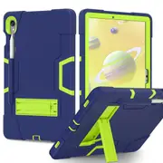 MCC Stylish Shockproof Samsung Galaxy Tab S9 FE 10.9" Case Cover X510 X516 [Blue+Green]