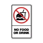 No Food Or Drink Sticker No Food Or Drink Sticker prohibited signage. 7760