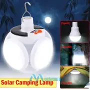 USB & Solar LED Camping Lights Rechargeable Outdoor Tent Lamp Lantern Flashlight