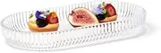 salt&pepper Ogin Glass Oval Platter, 28 x 15cm, Clear