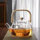 【好拾物】耐熱玻璃 花茶壺 茶壺 把手水壺 玻璃水壺(1000ML)
