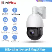 iBirdView 4K 8MP POE PTZ IP Camera 2 Way Audio Hikvision Protocol White