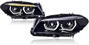 Car Lights Compatible With BMW 5 Series F10 Headlight F18 LED Headlamp 2010-2016 Full LED Projector Front Lights Turn Signal Plug Play(For 14-16 No AFS)