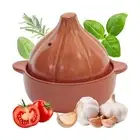 Garlic-Shape 45-Second Ceramic Microwave Egg Maker, Fast Omelet Maker, Garlic...