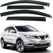 Side Window Deflector, Compatible with Nissan Qashqai J11 2016-2022 Car Window Visor Vent Shade Sun Rain Guard