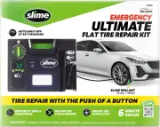 Slime Flat Tire Puncture Repair Kit, Pro-Series, Emergency Kit for Car Tires,...