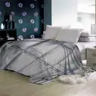 Grey Justice Light Check Exchange 3D Warm Plush Fleece Blanket Picnic Sofa Couch