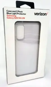 Verizon Clear Case & Blue Light Screen Protector for Galaxy S20 5G UW