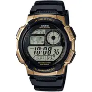 Casio Men's Quartz World Time Illuminator Five Alarm 45mm Watch AE1000W-1A3V
